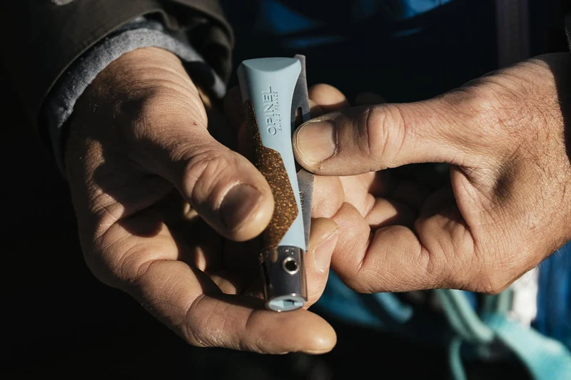 Couteau Opinel Néo7 Alpine bleu glacier