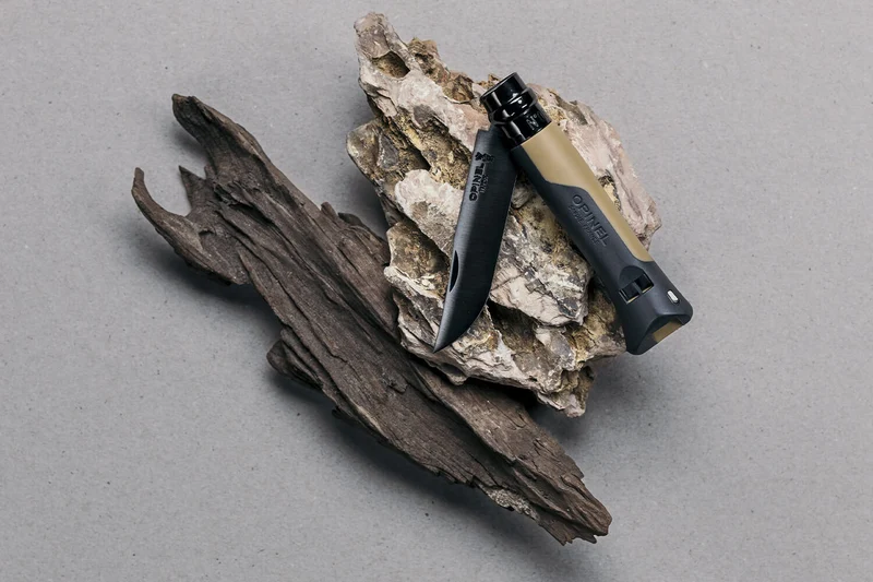 Couteau Opinel N°08 Horizon moutarde & noir