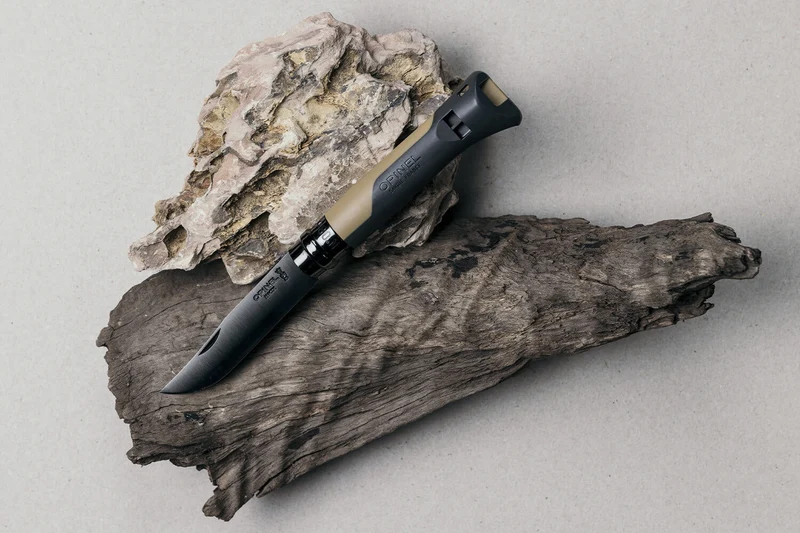 Couteau Opinel N°08 Horizon moutarde & noir