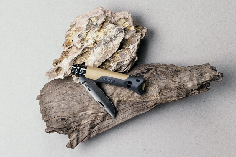 Couteau Opinel N°08 Horizon moutarde & noir