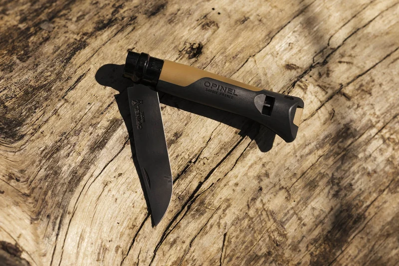 Couteau Opinel N°08 Horizon moutarde & noir
