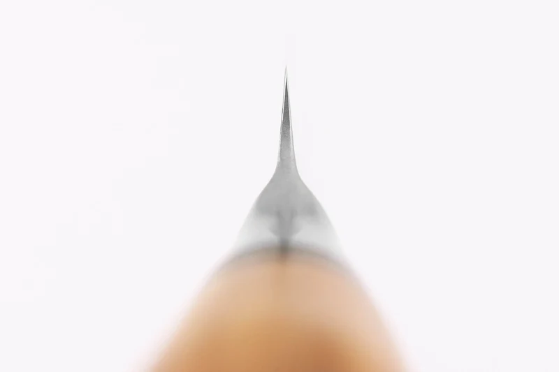 Couteau d'office 9,5cm Ryda Knives ST650 Damas et manche en olivier