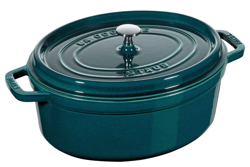 Cocotte ovale Staub en fonte émaillée La Mer