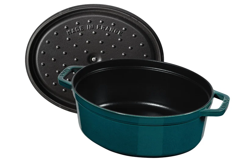 Cocotte ovale Staub en fonte émaillée La Mer