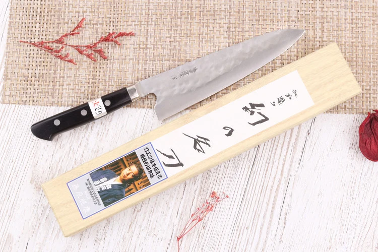 Couteau de chef 19,5cm japonais artisanal Fujiwara Maboroshi