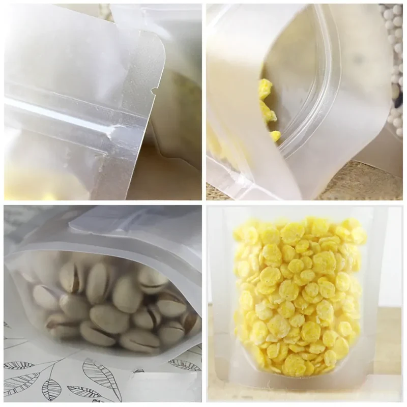 Sachets Zip Alimentaires Réutilisables - Lots de 100