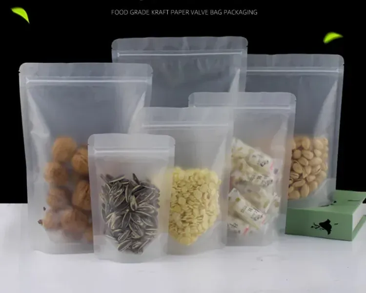 Sachets Zip Alimentaires Réutilisables - Lots de 100