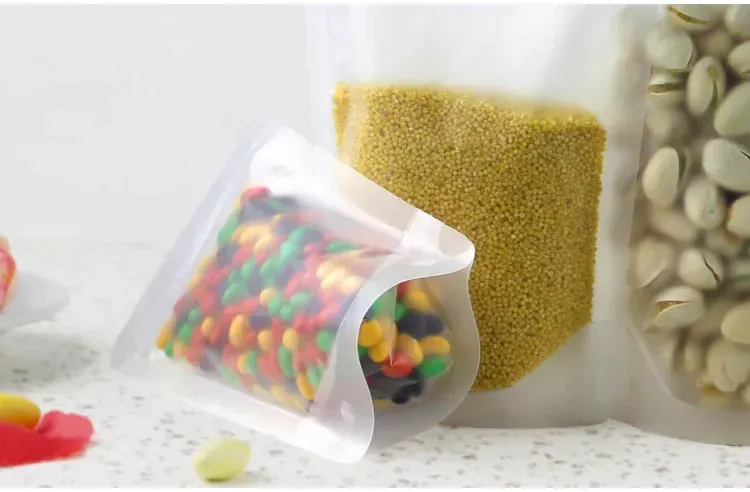 Sachets Zip Alimentaires Réutilisables - Lots de 100