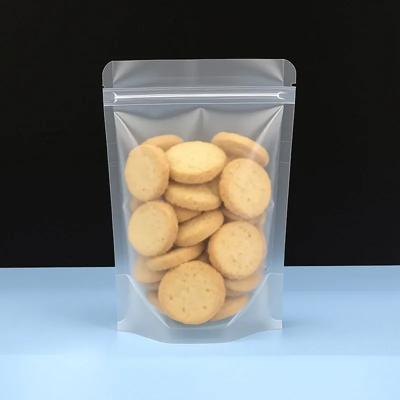 Sachets Zip Alimentaires Matinés - Lot de 100 Pièces Resealable