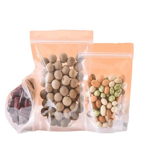 Sachets Zip Alimentaires Transparent 100 pièces Réutilisables