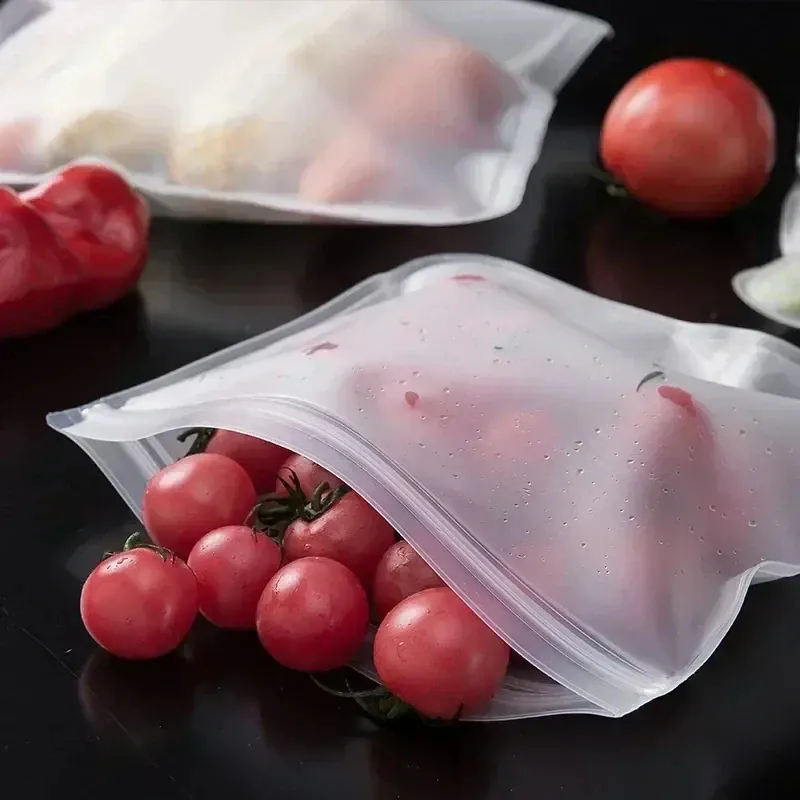 Sachets Silicone Réutilisables Lot de 10 Hermétiques BPA Free