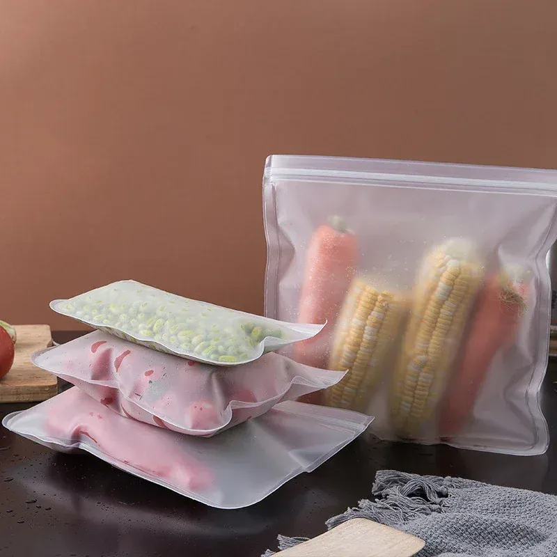 Sachets Silicone Réutilisables Lot de 10 Hermétiques BPA Free