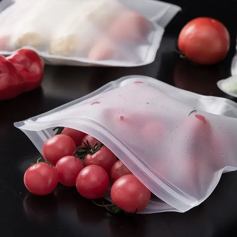 Sachets Silicone Réutilisables Lot de 10 Hermétiques BPA Free