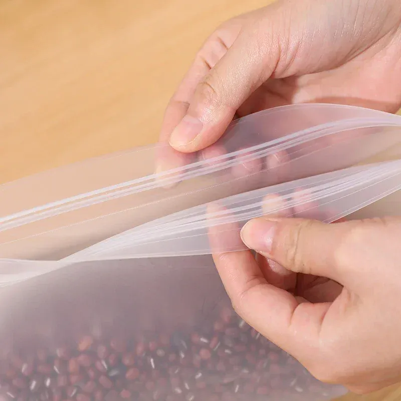 Sachets Silicone Réutilisables Lot de 10 Hermétiques BPA Free