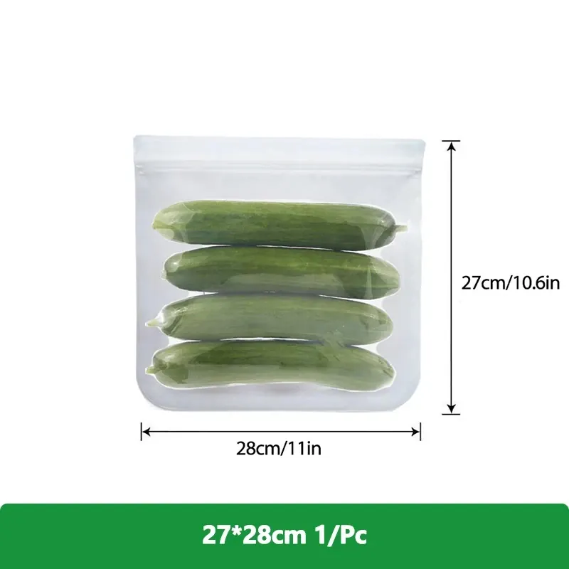 Sachets Silicone Réutilisables Lot de 10 Hermétiques BPA Free