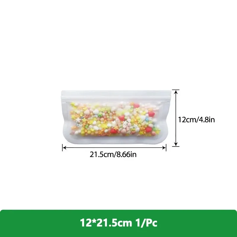 Sachets Silicone Réutilisables Lot de 10 Hermétiques BPA Free