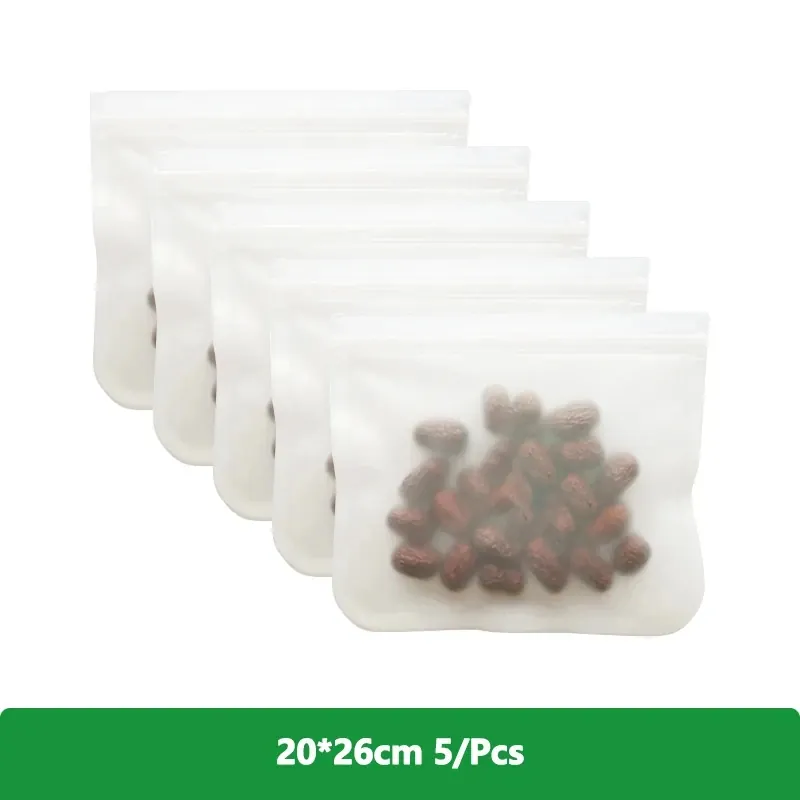 Sachets Silicone Réutilisables Lot de 10 Hermétiques BPA Free