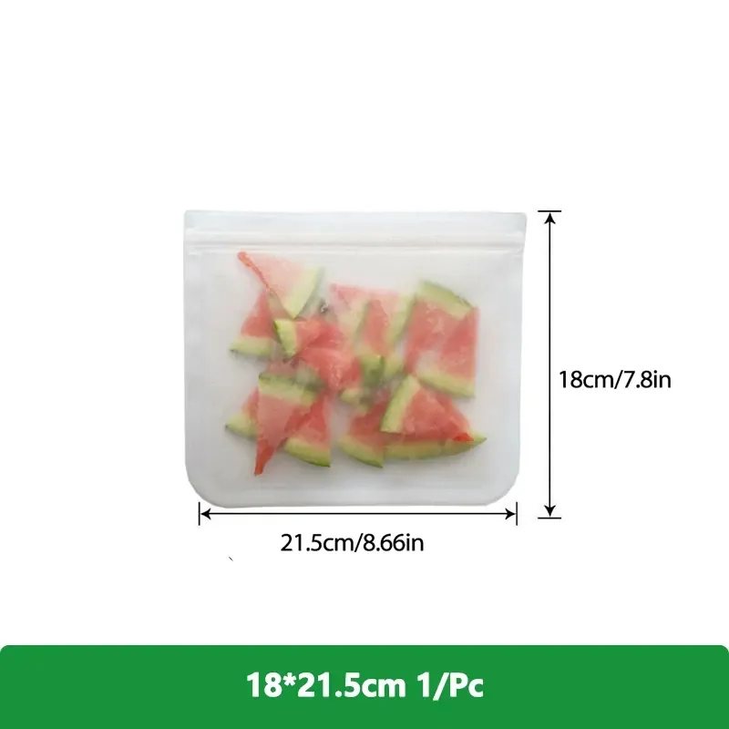 Sachets Silicone Réutilisables Lot de 10 Hermétiques BPA Free