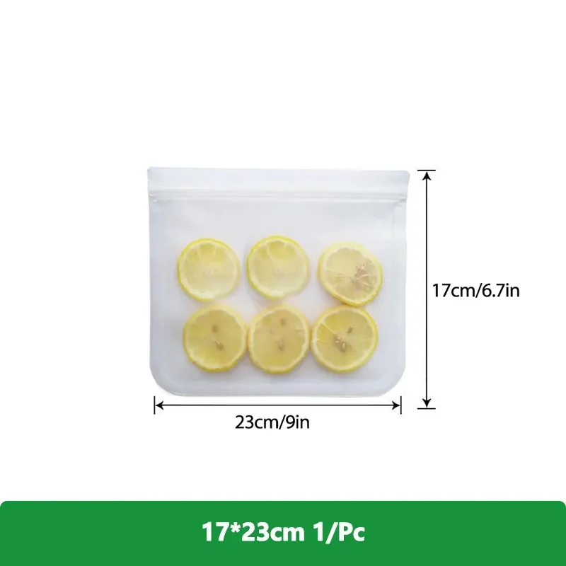 Sachets Silicone Réutilisables Lot de 10 Hermétiques BPA Free