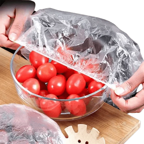 Film Alimentaire Élastique Jetable - Lot de 100 à 600 - 14-35 cm