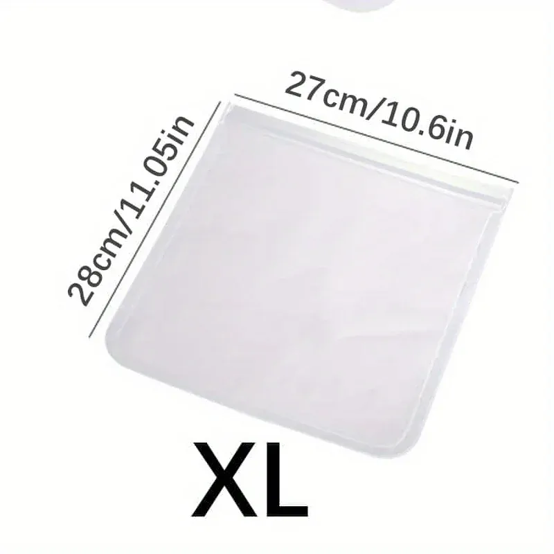 Sachets Silicone Réutilisables Anti-Fuite - Lot de 10 pièces