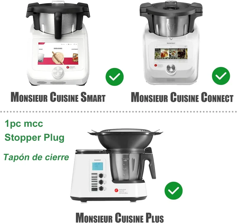 Bouchon d'Étanchéité en Silicone pour Monsieur Cuisine Connect / Smart / Plus / Compact