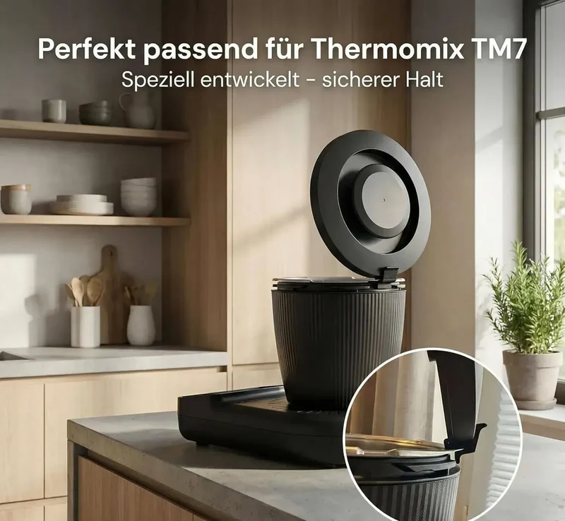 Couvercle Silicone Thermomix TM7 avec Clip de Sécurisation