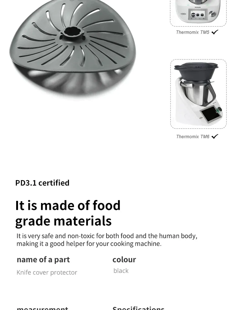 Couvre Lames Thermomix TM5 TM6 TM31 - Protège-Lame Cuisson Lente