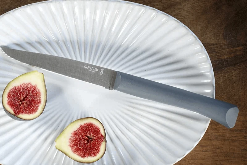 Couteau de table Opinel Bon Appétit + lame 11cm en inox manche en polymère anthracite