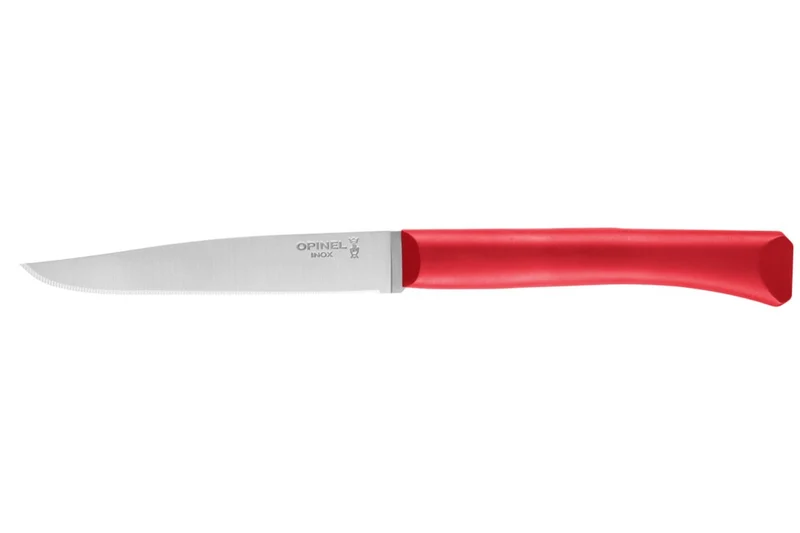 Couteau de table Opinel Bon Appétit + lame 11cm en inox manche en polymère rouge