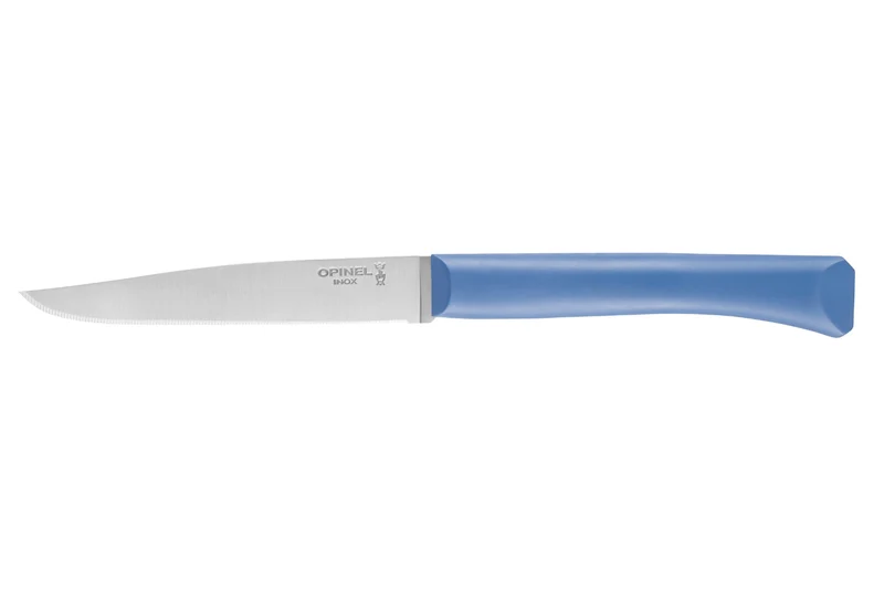 Couteau de table Opinel Bon Appétit + lame 11cm en inox manche en polymère bleu