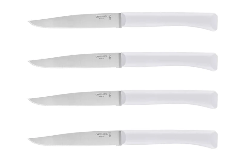Coffret 4 couteaux de table Opinel Bon Appétit + lame 11cm en inox manche en polymère nuage