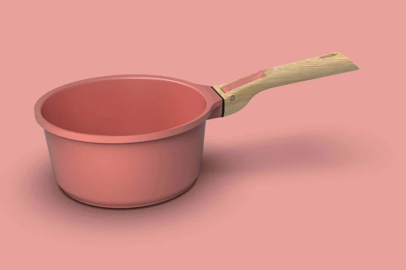 L'Incroyable Kit Cookut 2 poêles et 1 casserole à poignée amovible - guimauve