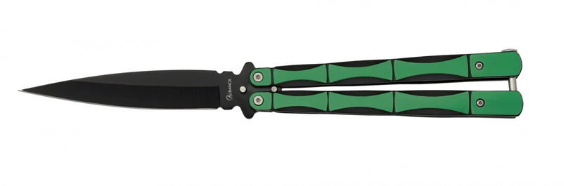 Couteau papillon vert
