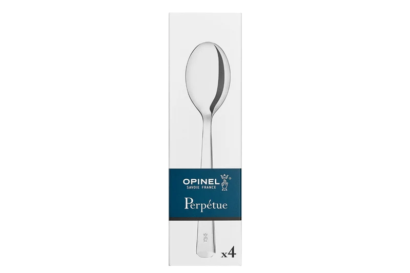 Boîte de 4 cuillères de table Opinel Perpétue tout en acier inox