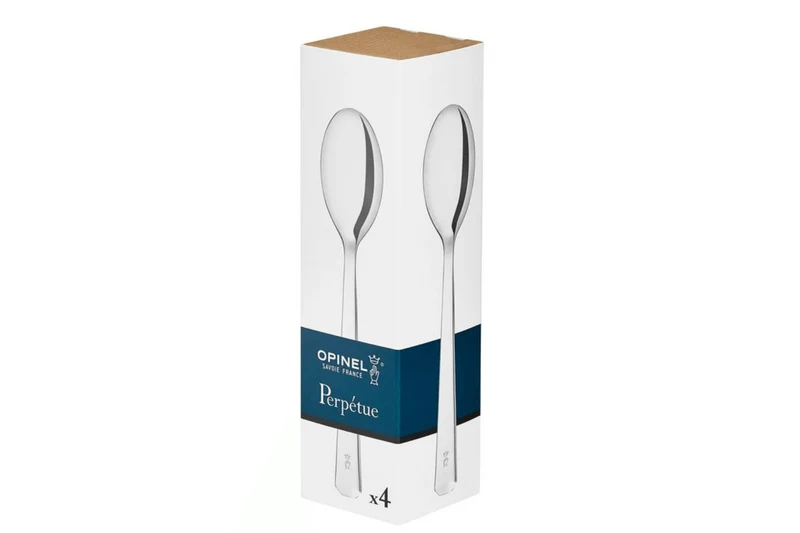 Boîte de 4 cuillères de table Opinel Perpétue tout en acier inox