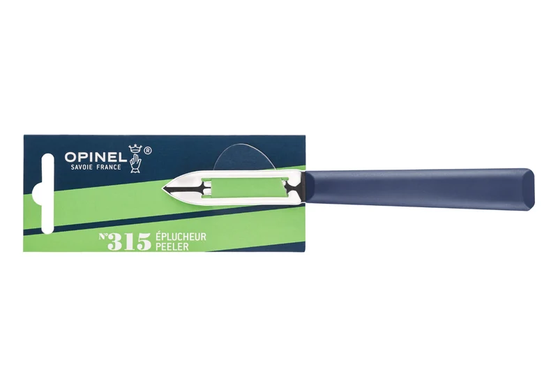Éplucheur Opinel Les Essentiels + n°315 lame 6cm manche en polymère bleu