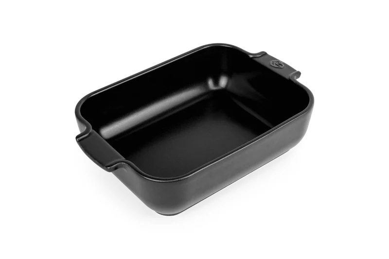 Plat four rectangle Peugeot Appolia en céramique noire satinée