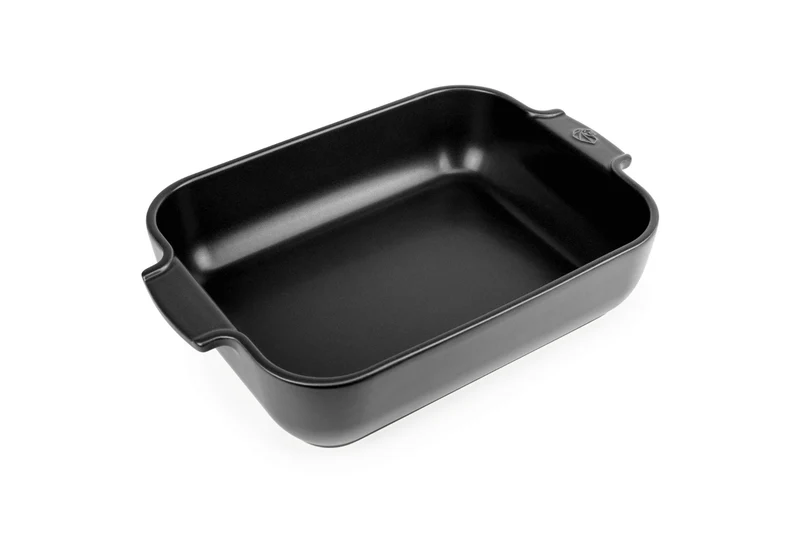 Plat four rectangle Peugeot Appolia en céramique noire satinée