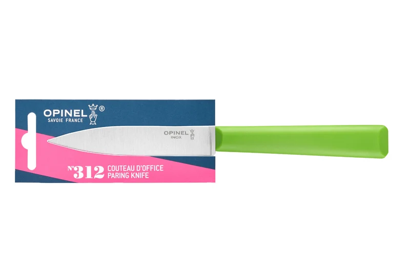 Couteau d'office Opinel Les Essentiels + n°312 lame 10cm manche en polymère vert