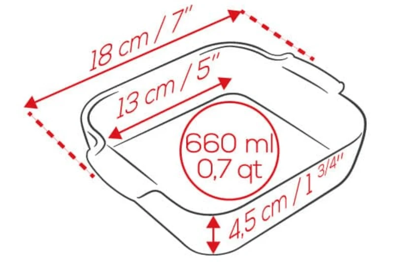 Plat four carré Peugeot Appolia en céramique ardoise 13x13x4,5cm