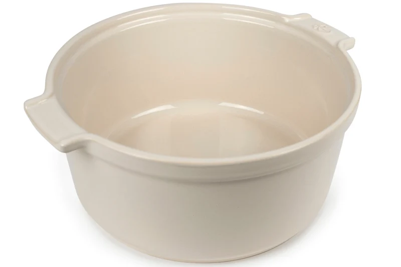 Moule à soufflé Peugeot Appolia en céramique écru diamètre 22cm
