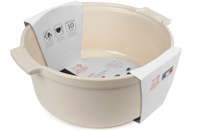 Moule à soufflé Peugeot Appolia en céramique écru diamètre 22cm