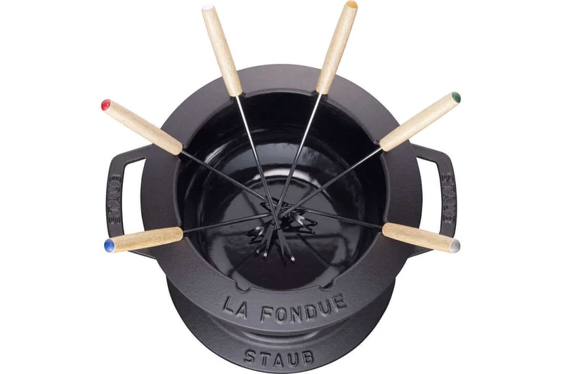 Service à fondue en fonte STAUB 20cm 6 personnes
