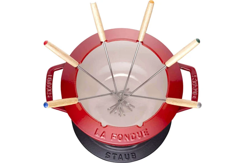 Service à fondue en fonte STAUB 20cm 6 personnes