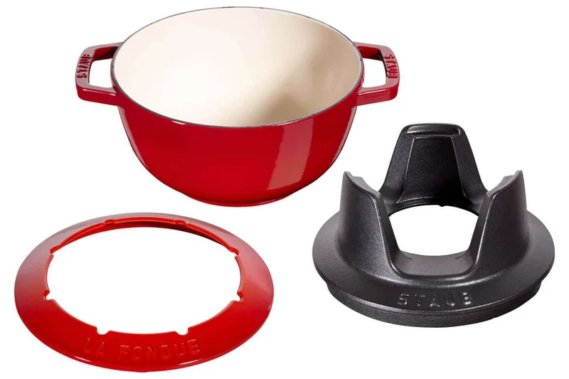 Service à fondue en fonte STAUB 20cm 6 personnes