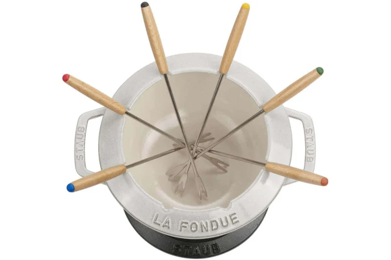 Service à fondue en fonte STAUB 20cm 6 personnes