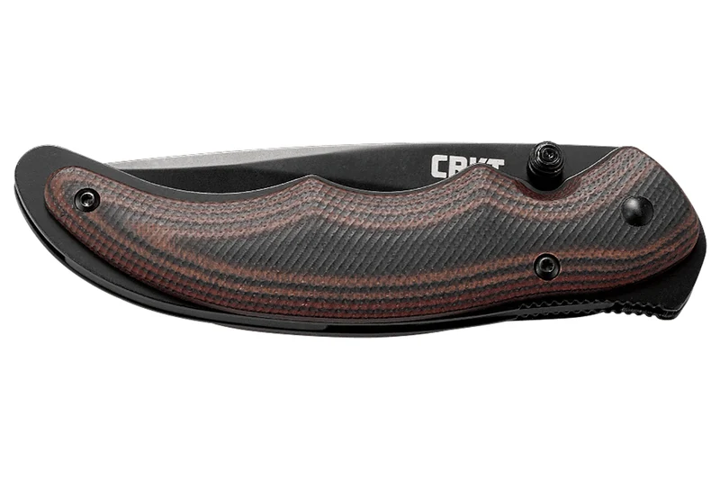 Couteau pliant CRKT Endorser manche G10 noir marron strié 10,5cm