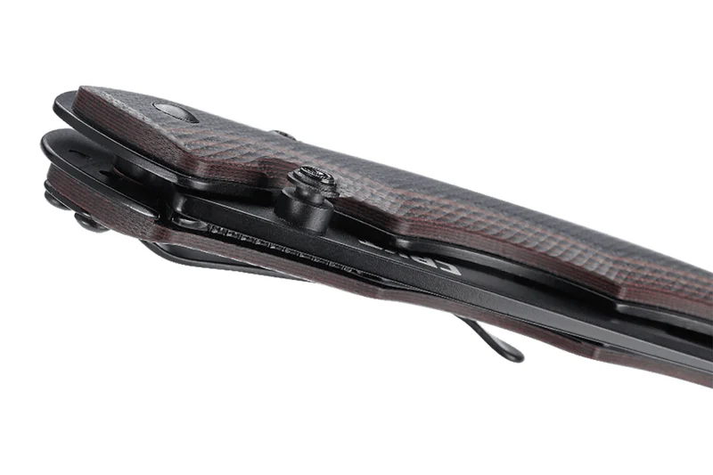 Couteau pliant CRKT Endorser manche G10 noir marron strié 10,5cm