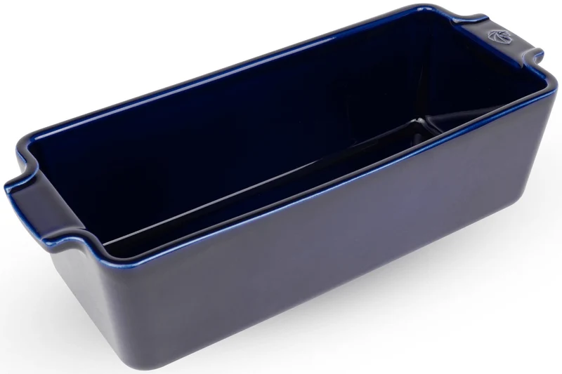 Moule à cake Peugeot Appolia en céramique bleu 26x11x8cm